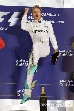 Podium: Sieger Nico Rosberg, Mercedes AMG F1 Team