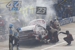 David Ragan, BK Racing Toyota en difficulté