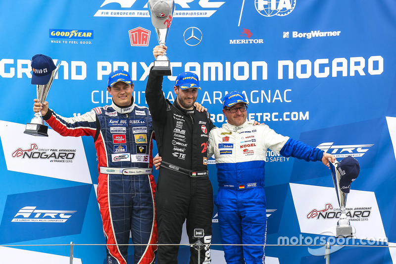 Podium: winner Norbert Kiss, second place Adam Lacko, third place Jochen Hahn