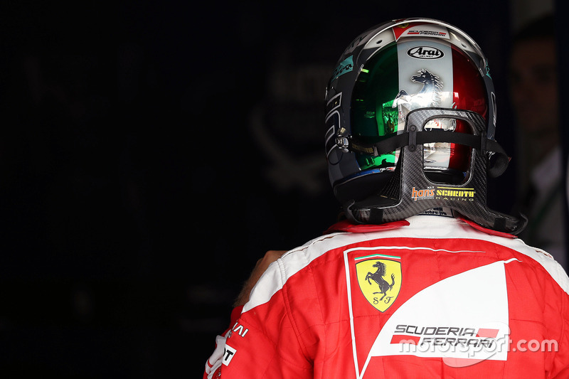 Sebastian Vettel, Ferrari, parc ferme