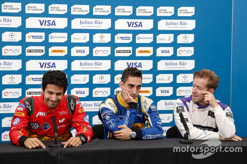 Drivers Press Conference: Lucas di Grassi, ABT Schaeffler Audi Sport; Sébastien Buemi, Renault e.Dams; Sam Bird, DS Virgin Racing