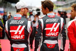 Romain Grosjean, Haas F1 Team VF-16, Esteban Gutierrez, Haas F1 Team VF-16