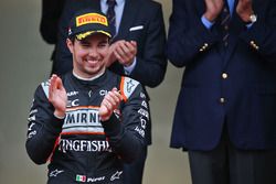 Podium : le 3e Sergio Perez, Sahara Force India