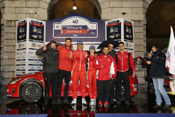 I vincitori Luca Pedersoli e Anna Tomasi, Citroen C4 WRC