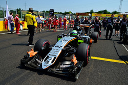 Nico Hulkenberg, Sahara Force India F1 VJM09 on the grid