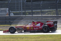 Sebastian Vettel, Ferrari tests the 2017 spec Pirelli