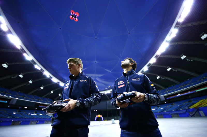 Daniel Ricciardo, Red Bull Racing and Max Verstappen, Red Bull Racing race drones