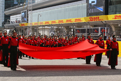 Chinese flag on the grid
