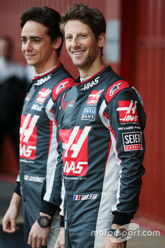 Esteban Gutierrez, Haas F1 Team y Romain Grosjean, Haas F1 Team