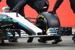 Mercedes AMG F1 W08 rear wing detail