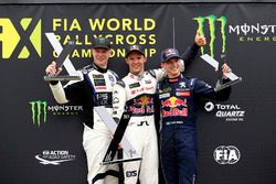 Podio: Mattias Ekström, EKS, Audi S1 EKS RX Quattro, Johan Kristoffersson, PSRX Volkswagen Sweden, V