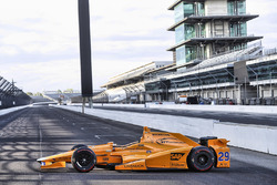 The car of Fernando Alonso, Andretti Autosport Honda