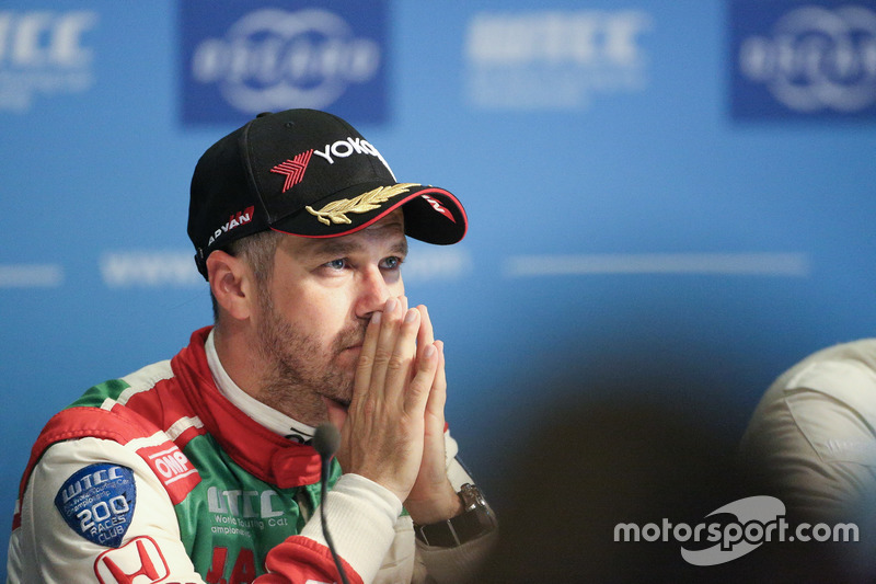 Press Conference, Tiago Monteiro, Honda Racing Team JAS, Honda Civic WTCC