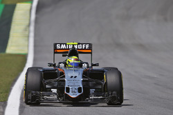 Sergio Perez (MEX) Sahara Force India F1 VJM09. 11.11.2016. Formula 1 World Championship, Rd 20, Brazilian Grand Prix, Sao Paulo, Brazil, Practice Day. - www.xpbimages.com, EMail: requests@xpbimages.com - copy of publication required for printed pictures. Every used picture is fee-liable. © Copyright: Moy / XPB Images