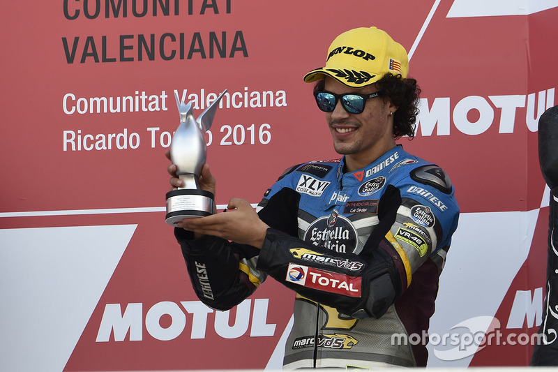 Podium: tercero, Franco Morbidelli, Marc VDS