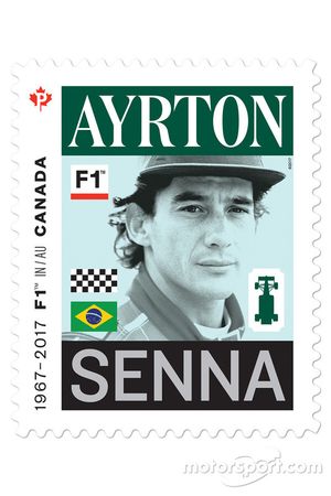 Un timbre d'Ayrton Senna