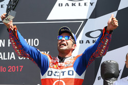 Podium: Danilo Petrucci, Pramac Racing, Andrea Dovizioso, Ducati Team