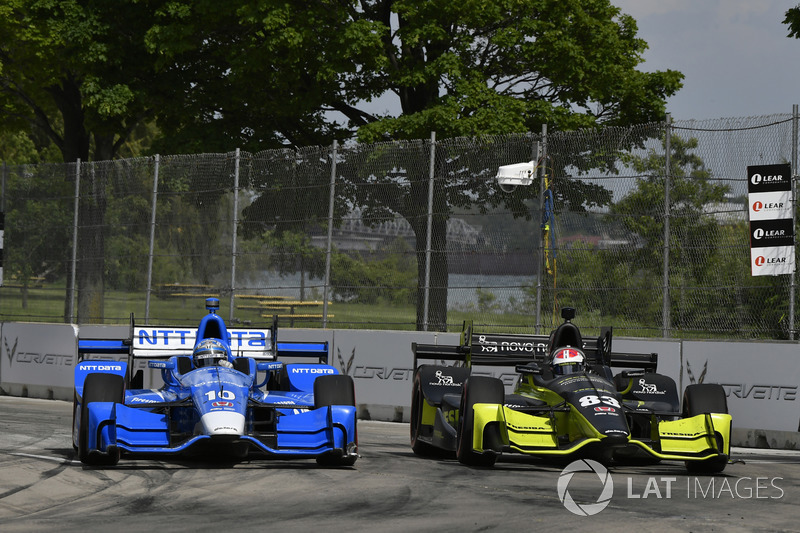 Tony Kanaan, Chip Ganassi Racing Honda, Charlie Kimball, Chip Ganassi Racing Honda