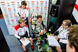 Cal Crutchlow, Team LCR Honda, Marco Barbiani, Team LCR Honda data engineer