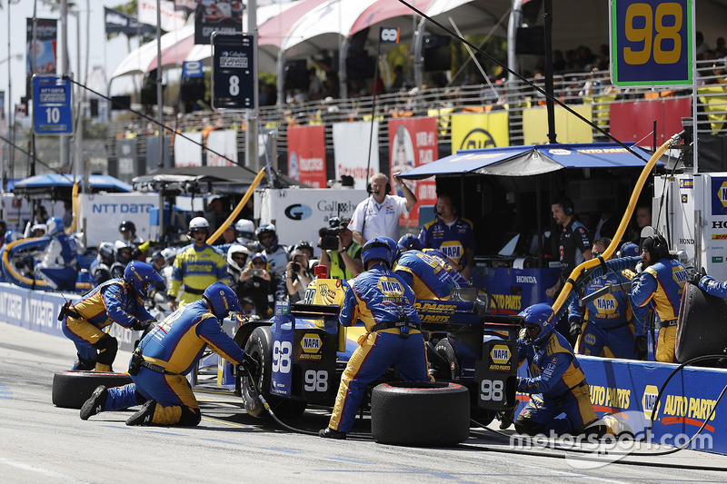 Alexander Rossi, Herta - Andretti Autosport Honda, pit stop