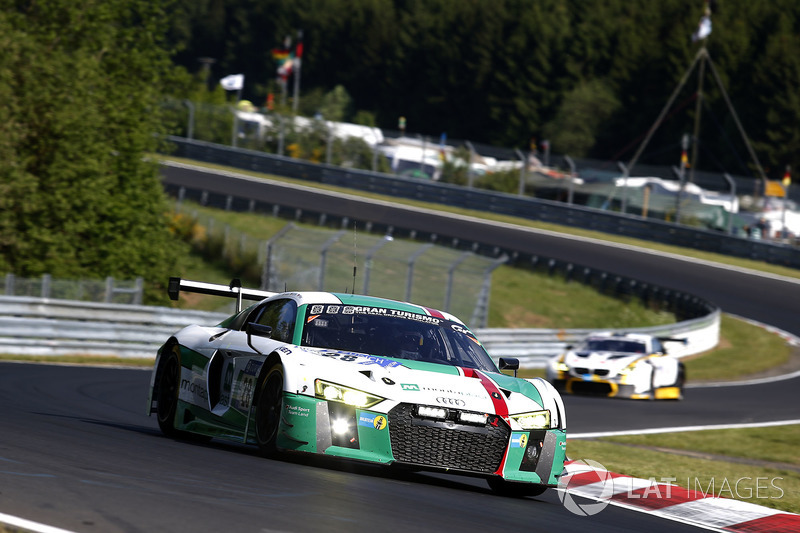 #28 Audi Sport Team Land-Motorsport, Audi R8 LMS: Christopher Mies, Connor De Phillippi, Christopher Haase, Pierre Kaffer