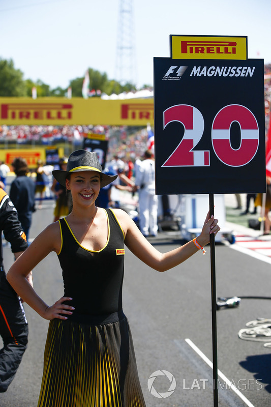 Grid Girl for Kevin Magnussen, Haas F1 Team