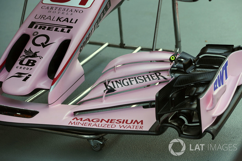 Sahara Force India VJM10 front wing detail