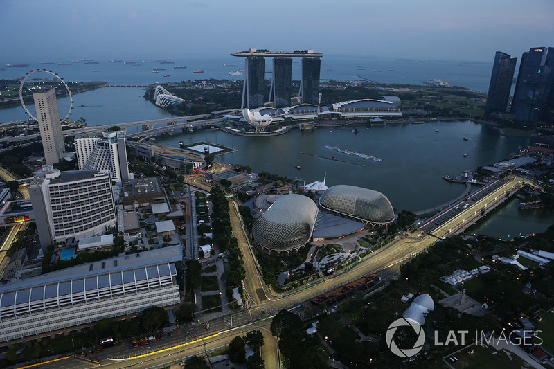 Aerial view from the 66th floor of the Swissotel