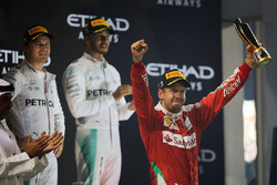 Podium: third place Sebastian Vettel, Ferrari