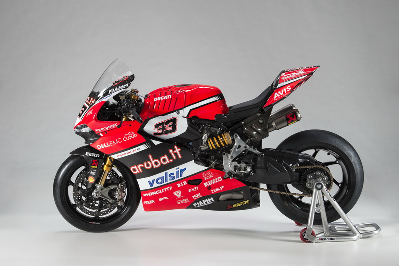 Detalle de la moto de Marco Melandri, Ducati Team