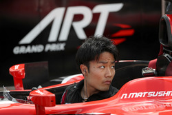 Nobuharu Matsushita, ART Grand Prix during pitstop practice