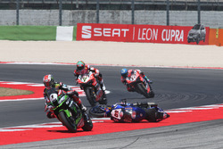 Michael van der Mark, Pata Yamaha, crash