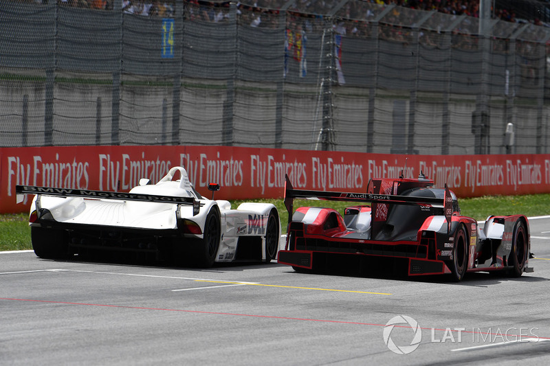 Gerhard Berger, BMW V12 LMR; Tom Kristensen, Audi R18