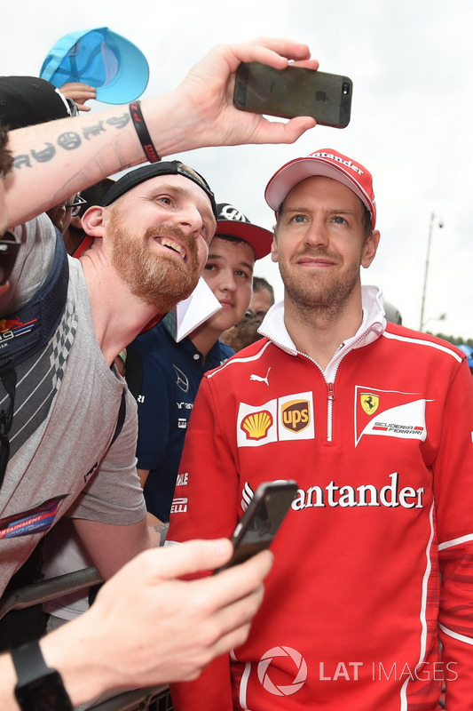 Sebastian Vettel, Ferrari meets the fans at the autograph session