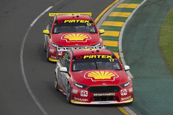 Scott McLaughlin, Team Penske Ford, Fabian Coulthard, Team Penske Ford