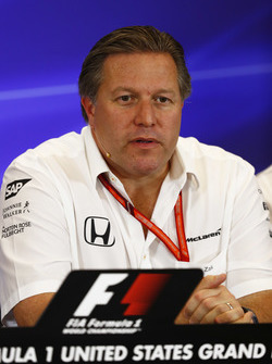 Zak Brown, Executive Director, McLaren Technology Group, en la Conferencia de prensa de los director