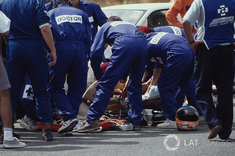 Martin Donnelly, Team Lotus, kecelakaan GP Spanyol 1990