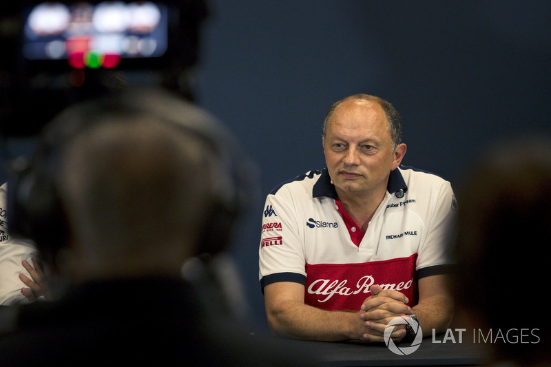 Frederic Vasseur, Sauber, Team Principal in the Press Conference
