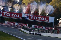 Race winners #8 Toyota Gazoo Racing Toyota TS050: Sébastien Buemi, Kazuki Nakajima, Fernando Alonso, second place #7 Toyota Gazoo Racing Toyota TS050: Mike Conway, Jose Maria Lopez, Kamui Kobayashi