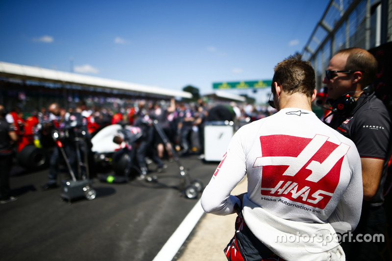 Abandon : Romain Grosjean (Haas F1)