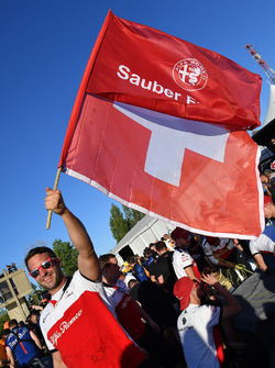 Sauber lors de la course de radeaux