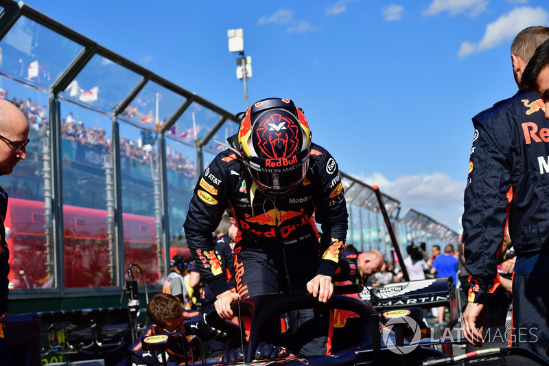 Max Verstappen, Red Bull Racing RB14 on the grid