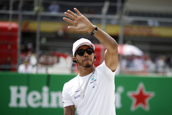 Lewis Hamilton, Mercedes AMG F1 on the drivers parade