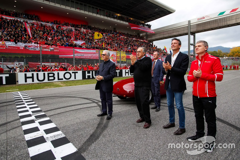 Piero Lardi Ferrari, vicepresidente de Ferrari y Sergio Marchionne, CEO FIAT