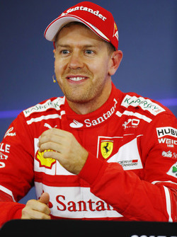 Sebastian Vettel, Ferrari, in the press conference