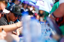 Mitch Evans, Jaguar Racing, at the autograph signing session