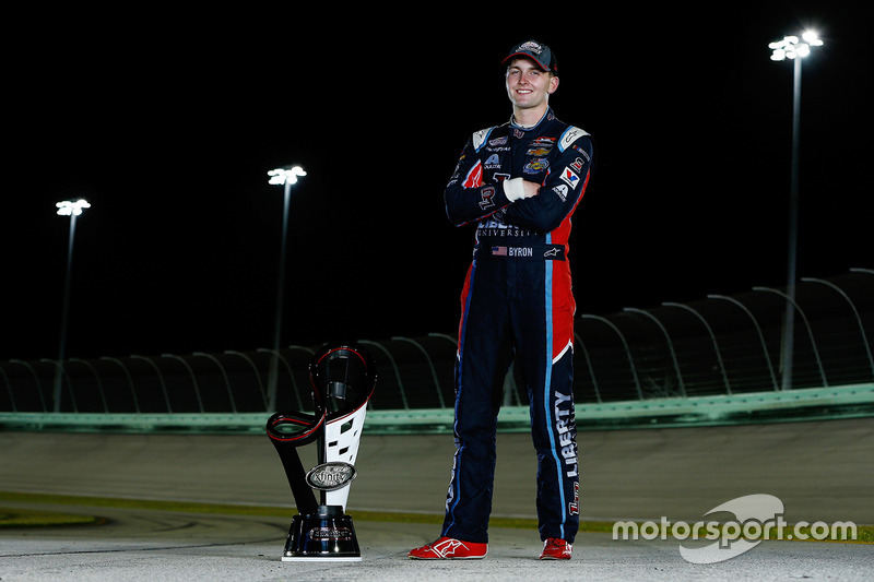 2017 champion William Byron, JR Motorsports Chevrolet