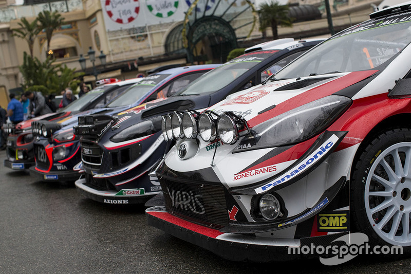 Foto di gruppo delle auto del WRC 2018