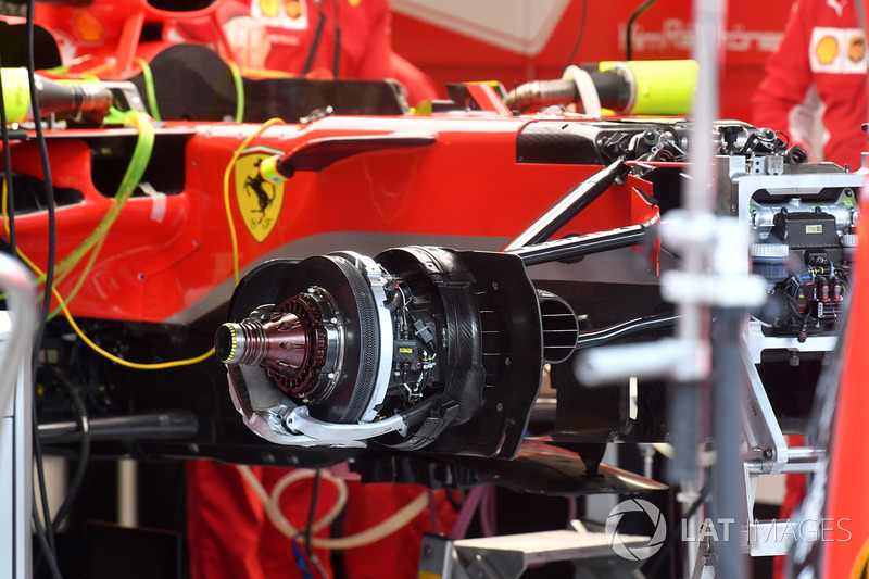 Ferrari SF71H front brake and wheel hub