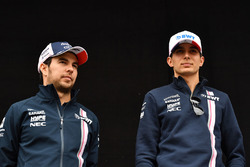Sergio Perez, Force India y Esteban Ocon, Force India F1